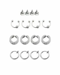 New 😀 16 Piece Clip On Punk Jewelry Set 💯