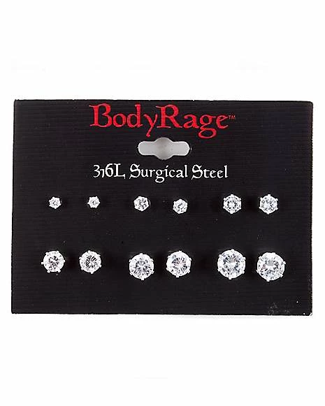 Flash Sale ๐ฅฐ CZ Round Stud Earrings - 12 Pack ๐