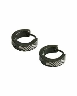 Outlet 👏 Black & White Zebra Huggie Stud Earrings 💯