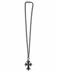 Cheap ✔️ Black Double Cross Necklace ❤️