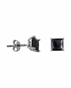 Promo 😍 Square Black CZ Stud Earrings 🔥