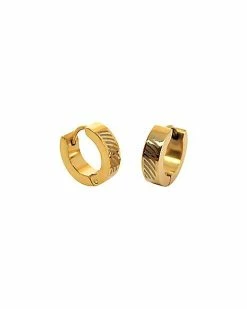 Hot Sale 🛒 Etched Huggie Earrings - 18 Gauge 🔥