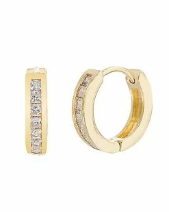 Best Pirce 🔔 CZ Huggie Hoop Earrings - 20 Gauge ⭐