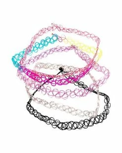 Promo 🥰 Multi-Pack Tattoo Choker Necklaces - 5 Pack ❤️