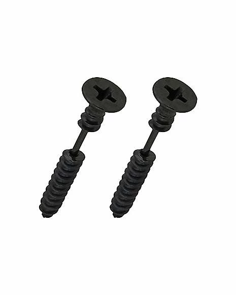 Cheap ⭐ Black Screw Fake Taper Earrings - 16 Gauge 🥰 3 Cheap ⭐ Black Screw Fake Taper Earrings - 16 Gauge 🥰 - Image 2