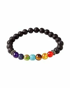 Discount 😀 Lava Bead Chakra Bracelet ❤️