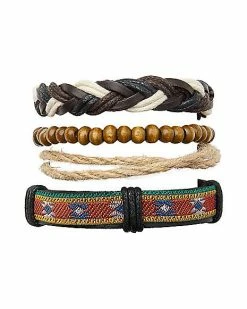 Wholesale ✨ Rope and Beaded Bracelet - 4 Pack ✨