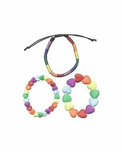Brand new 🎉 Pride Rainbow Heart Bracelets - 3 Pack 💯
