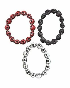 Best Sale ✔️ Multi-Pack Skull Bracelets - 3 Pack ✔️