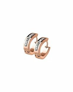 Cheap ✨ Rosegold Plated CZ Huggie Hoop Earrings - 20 Gauge 🎁