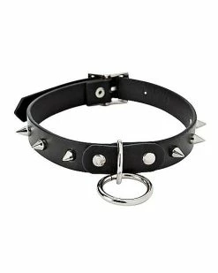 Outlet 🧨 Ring Spiked Choker Necklace 💯