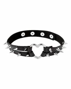 Top 10 😉 Spiked Heart Choker Necklace 😍