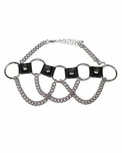 Deals ⌛ Faux Leather Chain Choker Necklace 🥰