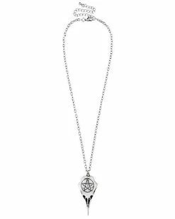 Alternative view of Flash Sale 😍 Bird Skull Pentagram Necklace 🤩