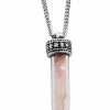 Coupon 💯 Rose Quartz Chip Necklace 😀 -Sun & Moon-shop 03460516 a