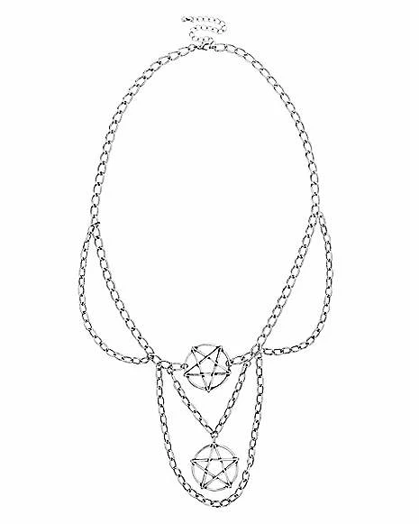 New 🎉 Double Chain Pentagram Necklace 😉 4 New 🎉 Double Chain Pentagram Necklace 😉 - Image 2