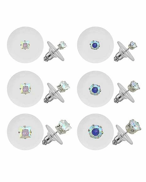 New ๐ Multi-Pack Round CZ Stud Earrings - 6 Pair ๐ 4 New ๐ Multi-Pack Round CZ Stud Earrings - 6 Pair ๐ - Image 2