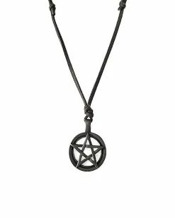 Flash Sale 🔥 Leather Pentagram Necklace ⌛