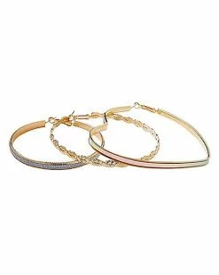 Best deal ⭐ Multi-Pack Hoop Earrings - 3 Pack ⌛