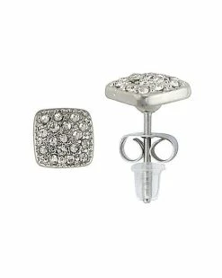 Best Sale 🔔 Square Paved CZ Stud Earrings 😀 -Sun & Moon-shop 03485505 b