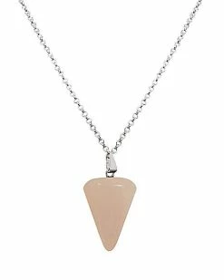 Cheap 🎉 Rose Quartz Pendulum Necklace 😍