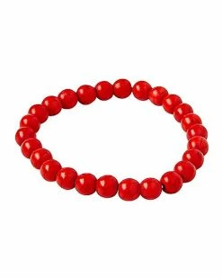 Best deal ⭐ Semi-Precious Red Jasper Beaded Bracelet 🧨