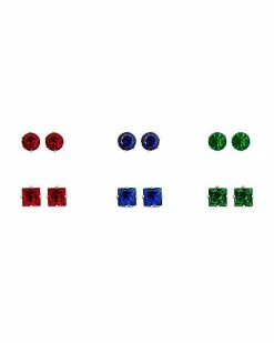 Best deal ✨ Multi-Pack CZ Stud Earrings - 6 Pair ❤️