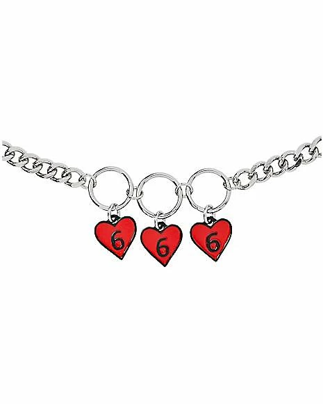 Outlet ๐ Heart 666 Chain Necklace ๐ฅ 3 Outlet ๐ Heart 666 Chain Necklace ๐ฅ