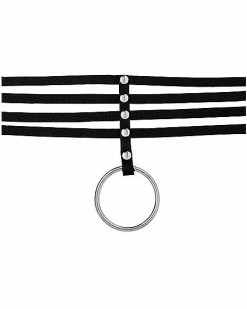 Budget 🛒 O Ring Strip Choker Necklace 🧨