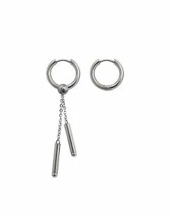 Promo 💯 Chain Dangle Huggie Hoop Earrings - 18 Gauge 🔥