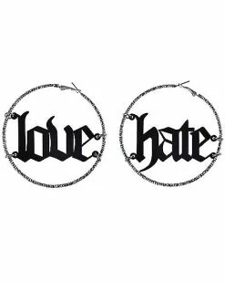 Best Pirce 🌟 Love Hate Hoop Earrings 🎉