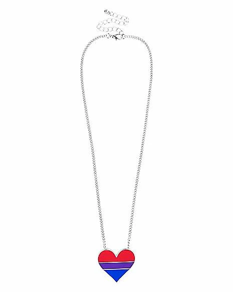 Hot Sale ๐ Bisexual Pride Heart Necklace โญ 4 Hot Sale ๐ Bisexual Pride Heart Necklace โญ - Image 2