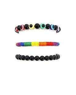 Best deal 😍 Multi-Pack Rainbow Beaded Bracelets - 3 Pack 💯