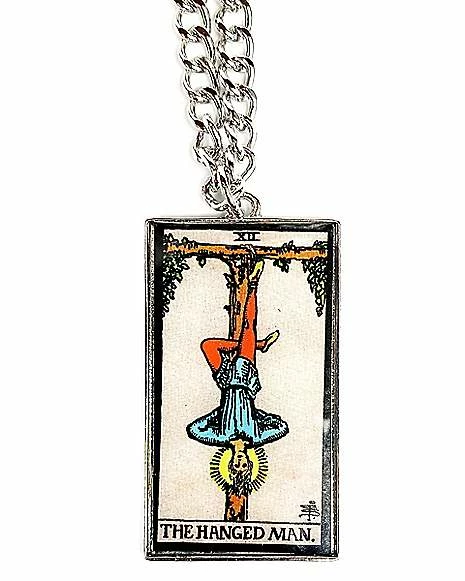 Promo ๐ The Hanged Man Tarot Card Necklace ๐ 3 Promo ๐ The Hanged Man Tarot Card Necklace ๐