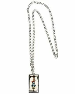 Alternative view of Promo 😀 The Hanged Man Tarot Card Necklace 🌟