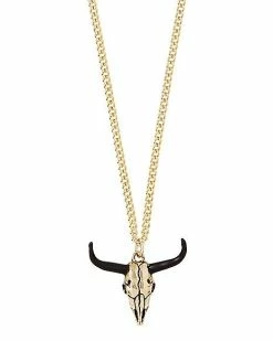 Wholesale 👏 Goldtone Dark Zodiac Taurus Necklace 🥰