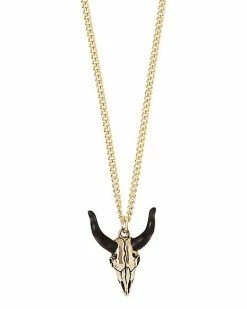 Coupon ⌛ Goldtone Dark Zodiac Capricorn Necklace 🥰