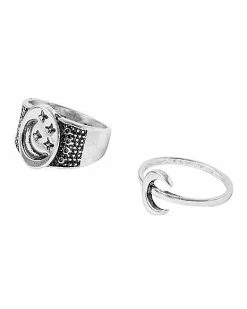 Outlet π₯° Multi-Pack Antique Silver Moon Star Rings 9 Pack π― 8 Outlet π₯° Multi-Pack Antique Silver Moon Star Rings 9 Pack π― -Sun & Moon-shop 03649787 c