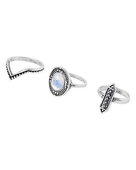 Outlet π₯° Multi-Pack Antique Silver Moon Star Rings 9 Pack π― 6 Outlet π₯° Multi-Pack Antique Silver Moon Star Rings 9 Pack π― - Image 4