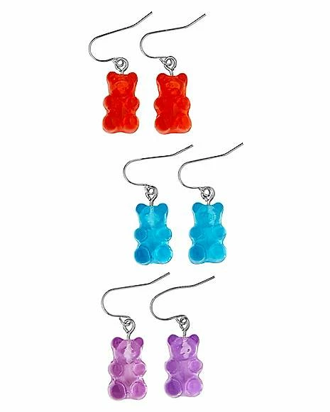 Buy π Multi-Pack Gummy Bear Dangle Earrings - 3 Pair βοΈ 3 Buy π Multi-Pack Gummy Bear Dangle Earrings - 3 Pair βοΈ