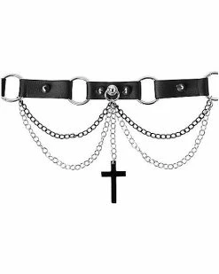 Wholesale 🔔 Cross Chain Spike Choker Necklace 🛒