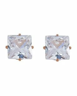 Deals ✔️ CZ Square Stud Titanium Earrings 🧨