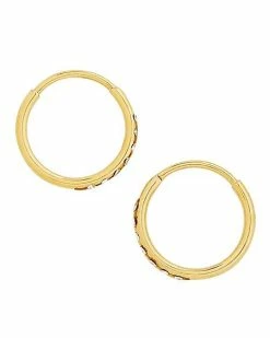 Best Pirce ❤️ Goldtone CZ Hinge Hoops - 20 Gauge ✨