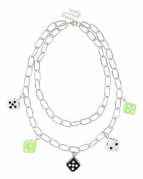 Top 10 π Dice Chain Necklace π