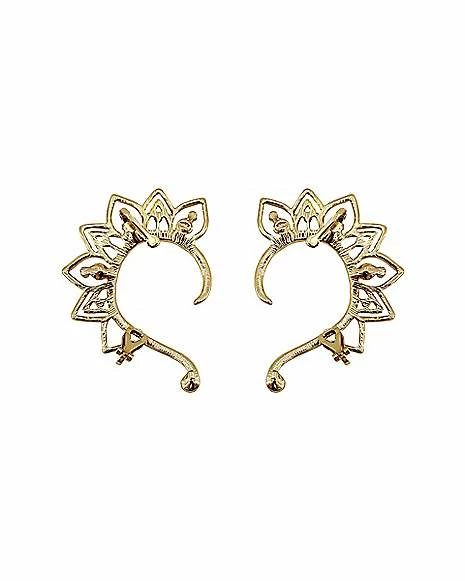 Cheapest 🥰 Goldtone Cutout Pearl Wrap Ear Cuffs 🤩 4 Cheapest 🥰 Goldtone Cutout Pearl Wrap Ear Cuffs 🤩 - Image 2