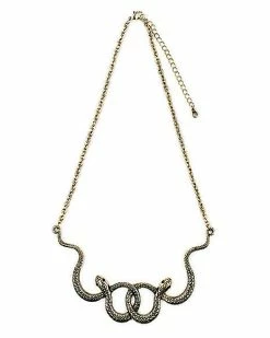 Coupon 🛒 Tangled Snakes Necklace 👏