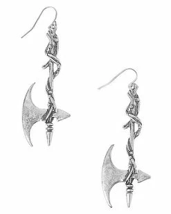 Buy 😀 Battle Axe Dangle Earrings 🔥