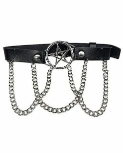 Wholesale 🛒 3 Chain Pentagram Collar Choker Necklace 🌟