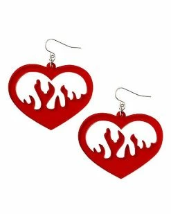 Hot Sale 🥰 Flame Heart Dangle Earrings 🛒