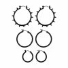 Best reviews of 👍 Multi-Pack Black Spike Hoop Earrings - 3 Pairs 🛒
